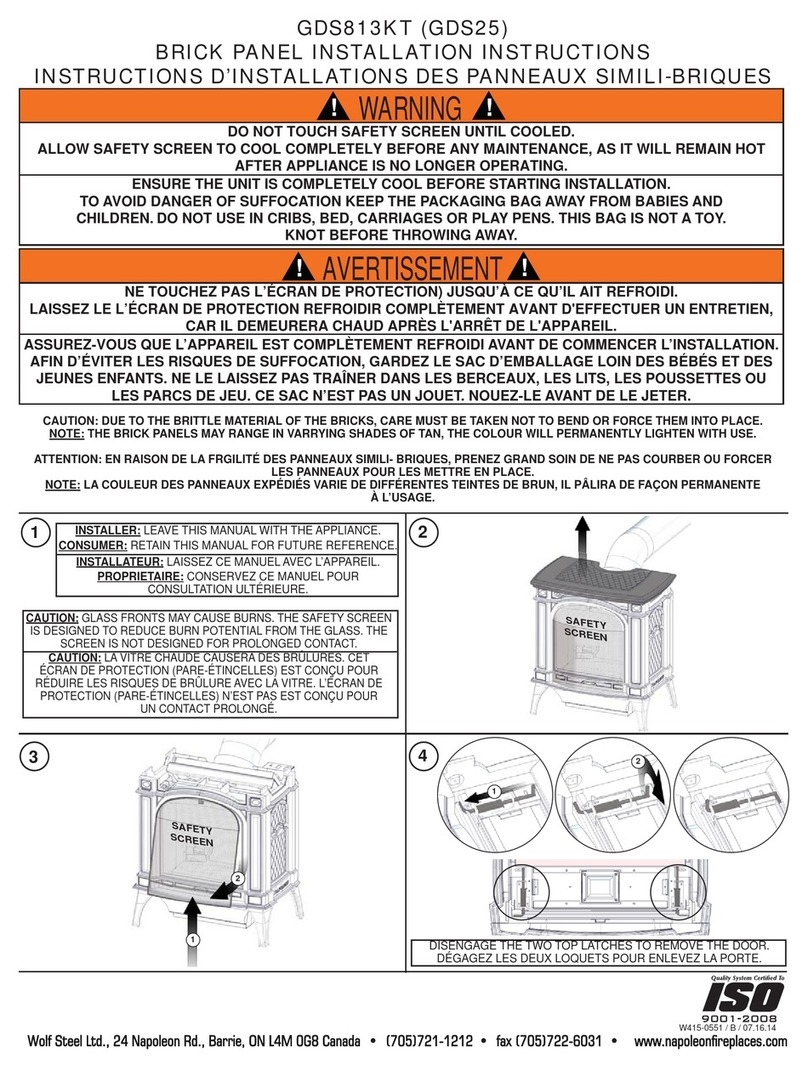 Napoleon GDS813KT User manual