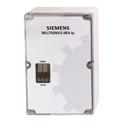 Siemens milltronics MFA 4P User manual Siemens milltronics MFA 4P User manual