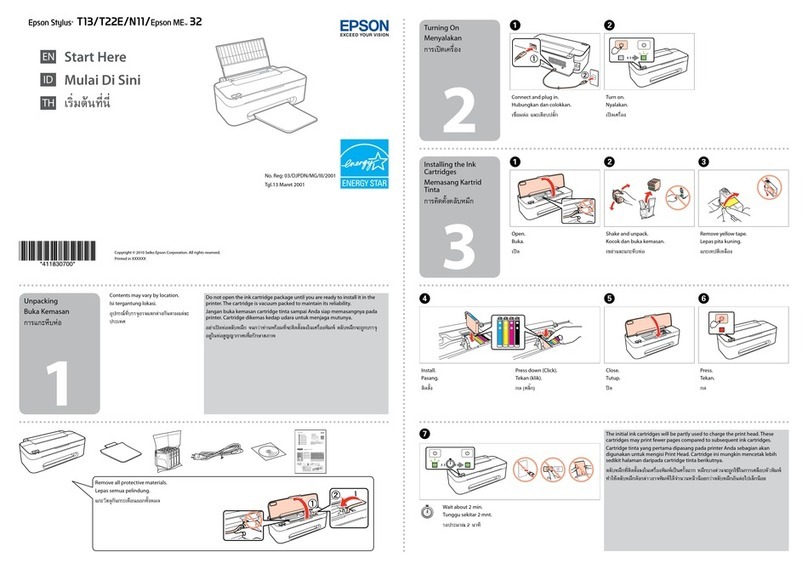 Epson Stylus T13 Instruction Manual