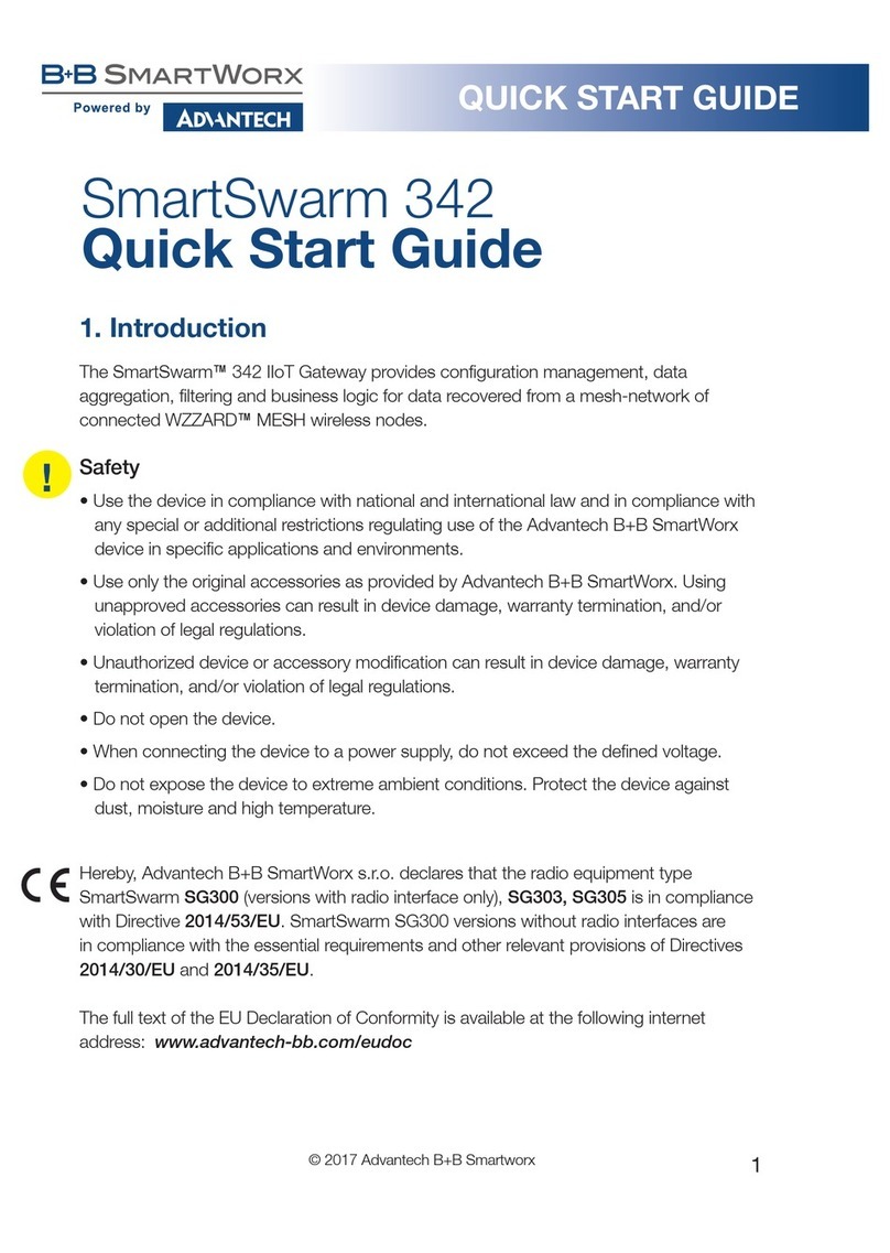B+B SmartWorx SmartSwarm 342 Operating and maintenance instructions