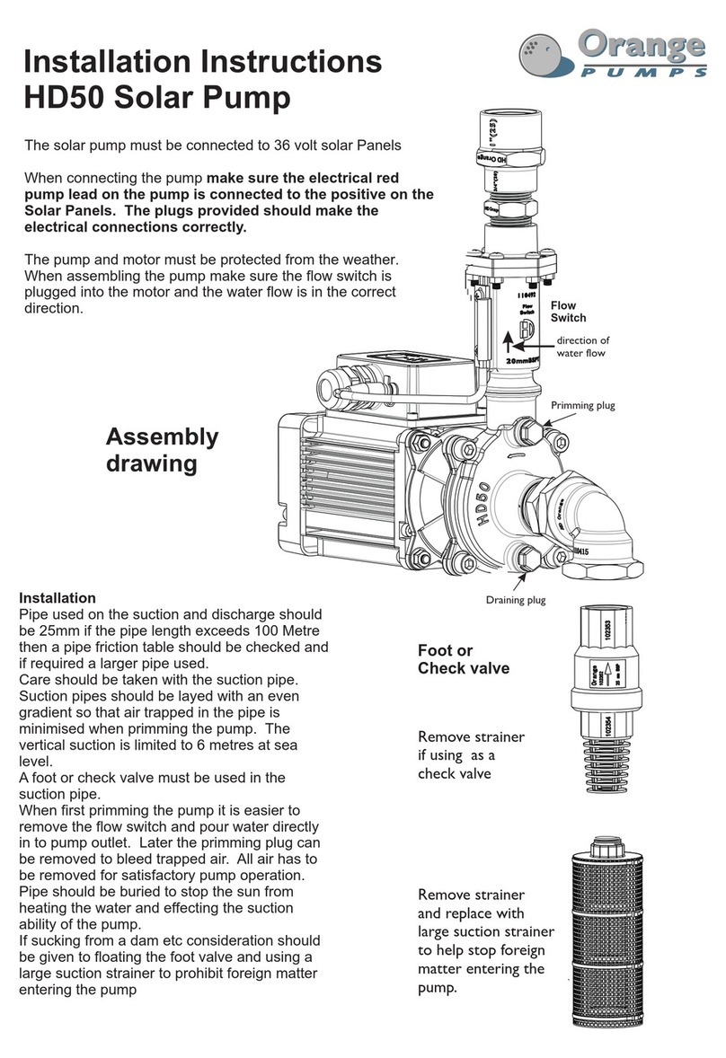 ORANGE HD50 Installation instructions manual