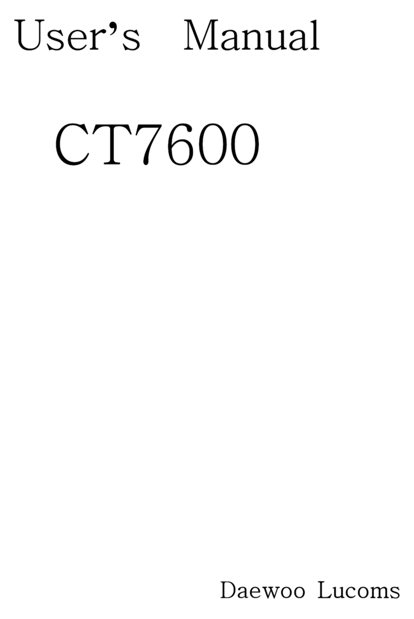 Daewoo Lucoms CT7600 user manual