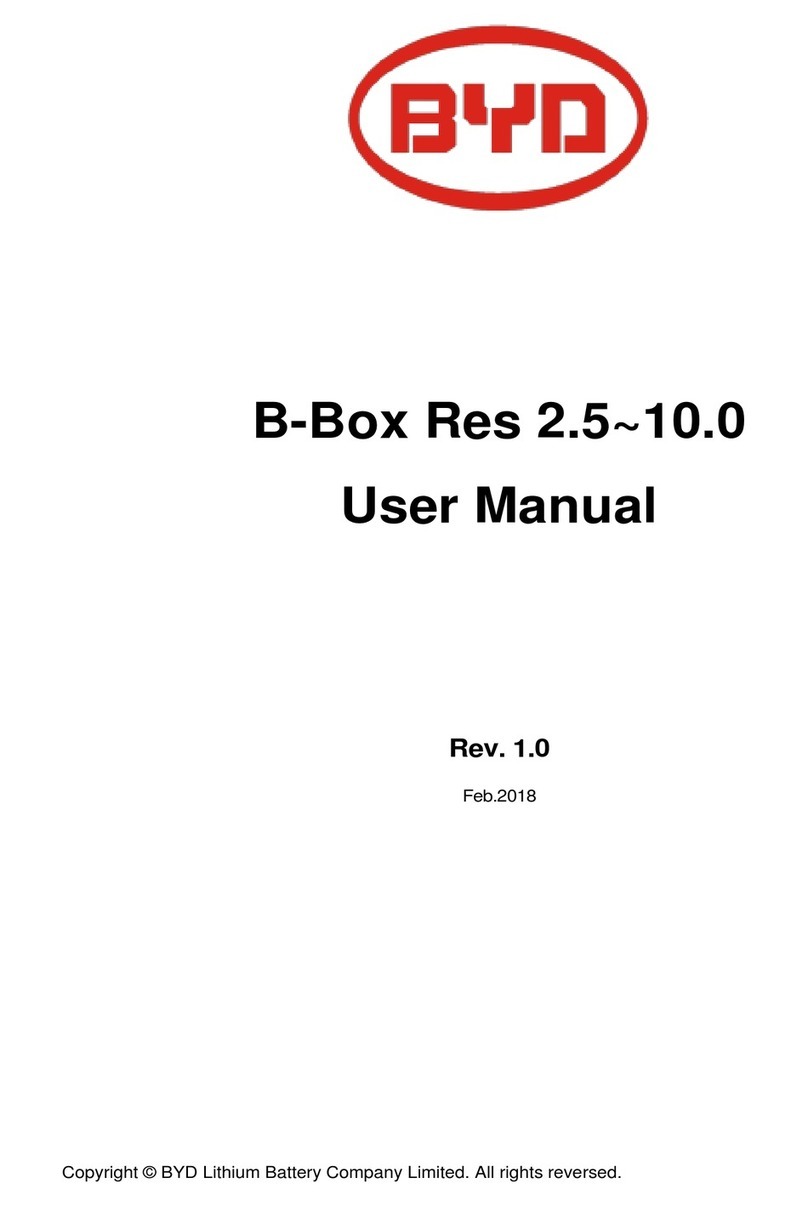 BYD B-Box Res 2.5 user manual