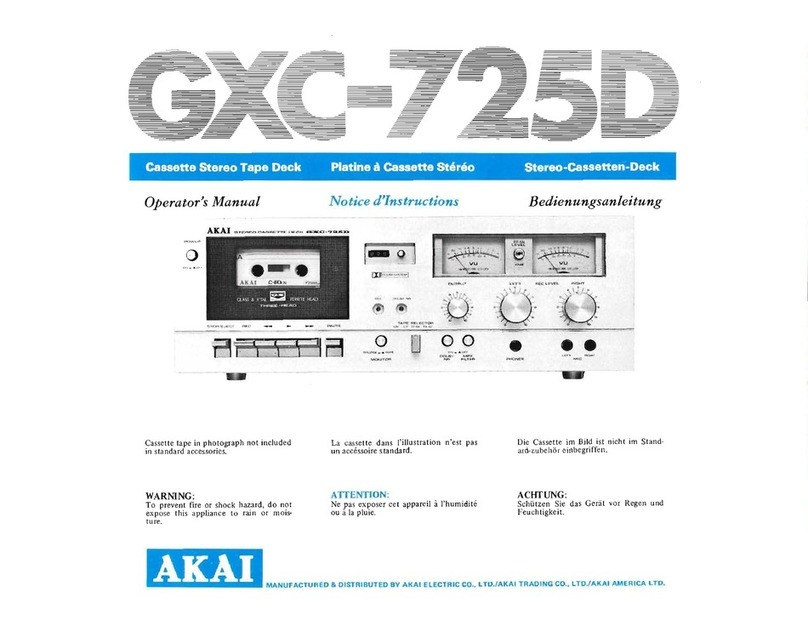 Akai GXC-725D User manual
