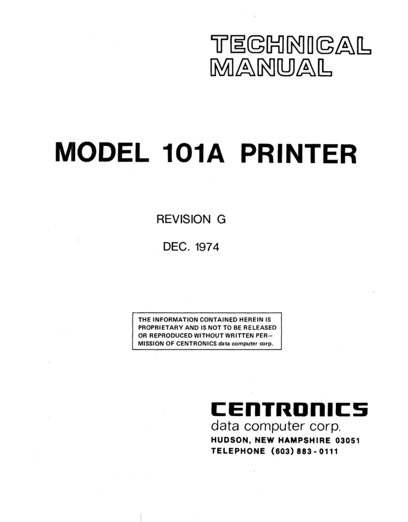 Centronics 101A Technical manual
