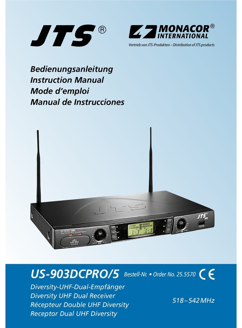 Monacor JTS US-903DCPRO/5 instruction manual