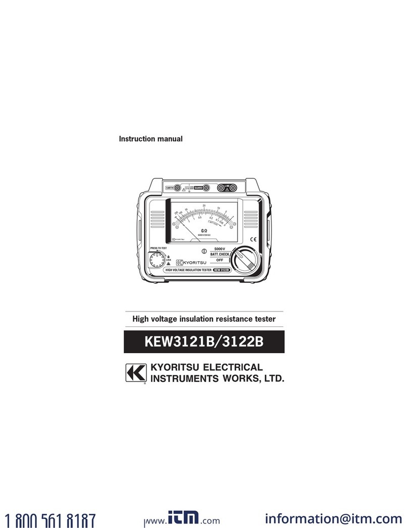 Kyoritsu Electrical Instruments Works, Ltd. KEW3121B instruction manual