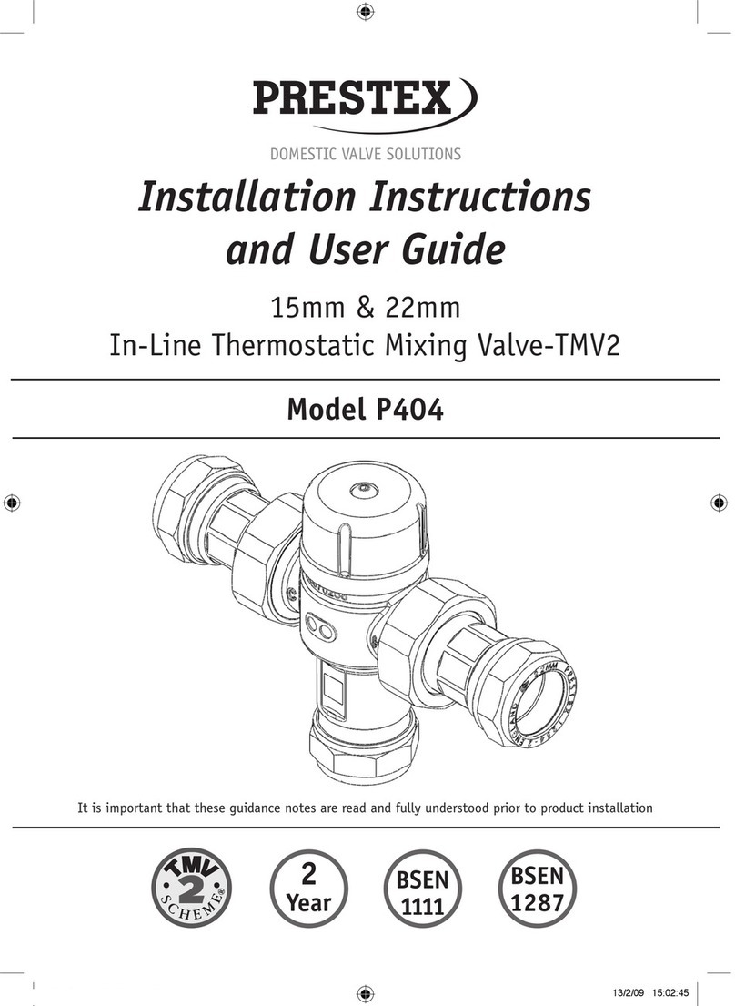 Prestex P404 Installation instructions and user guide Prestex P404 Installation instructions and user guide