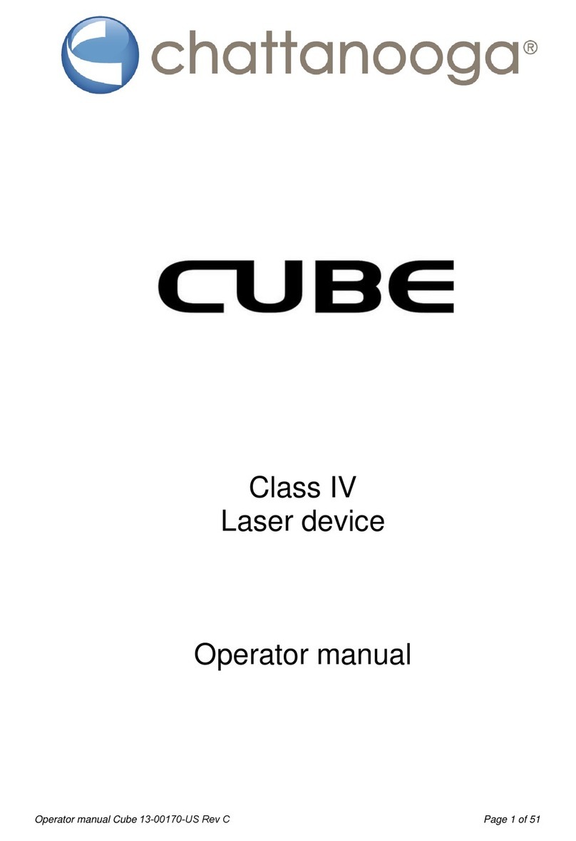 Chattanooga Cube 3 Operator's manual