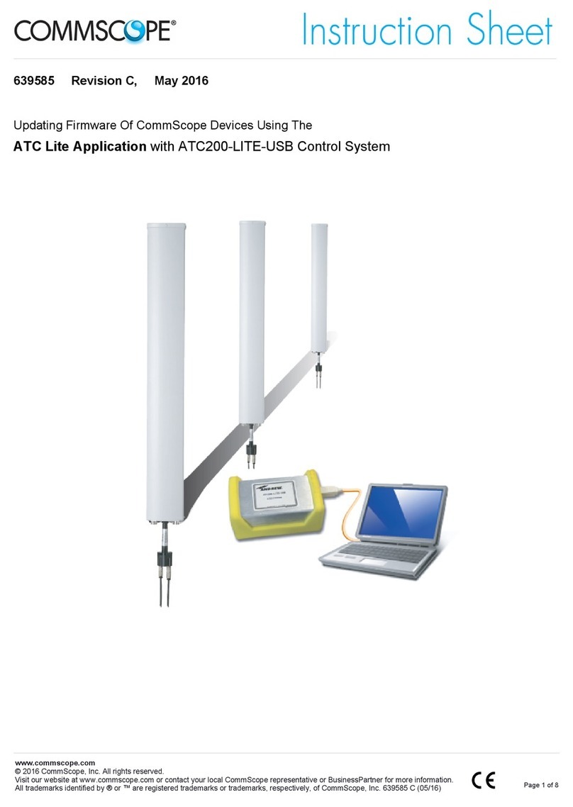 CommScope Teletilt ATC200-LITE-USB instruction sheet