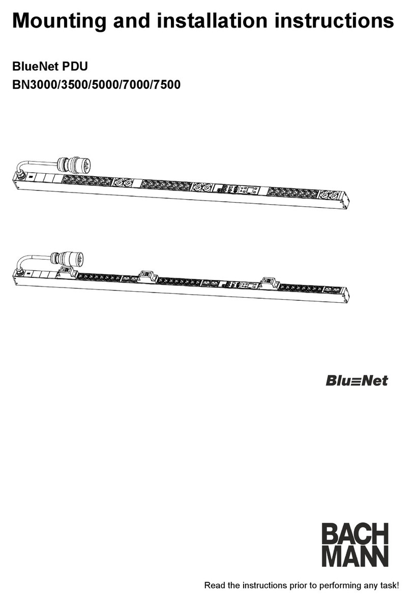 Bachmann BlueNet BN3000 Mounting and installation instructions