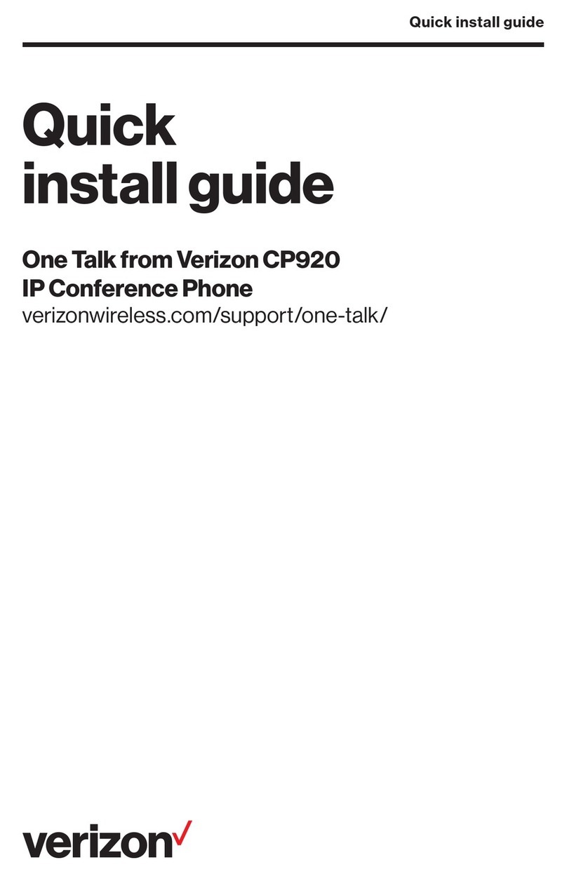Verizon CP920 Quick install guide