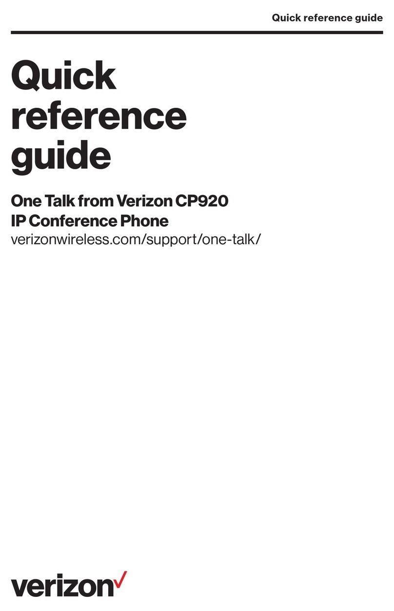 Verizon CP920 Quick reference guide