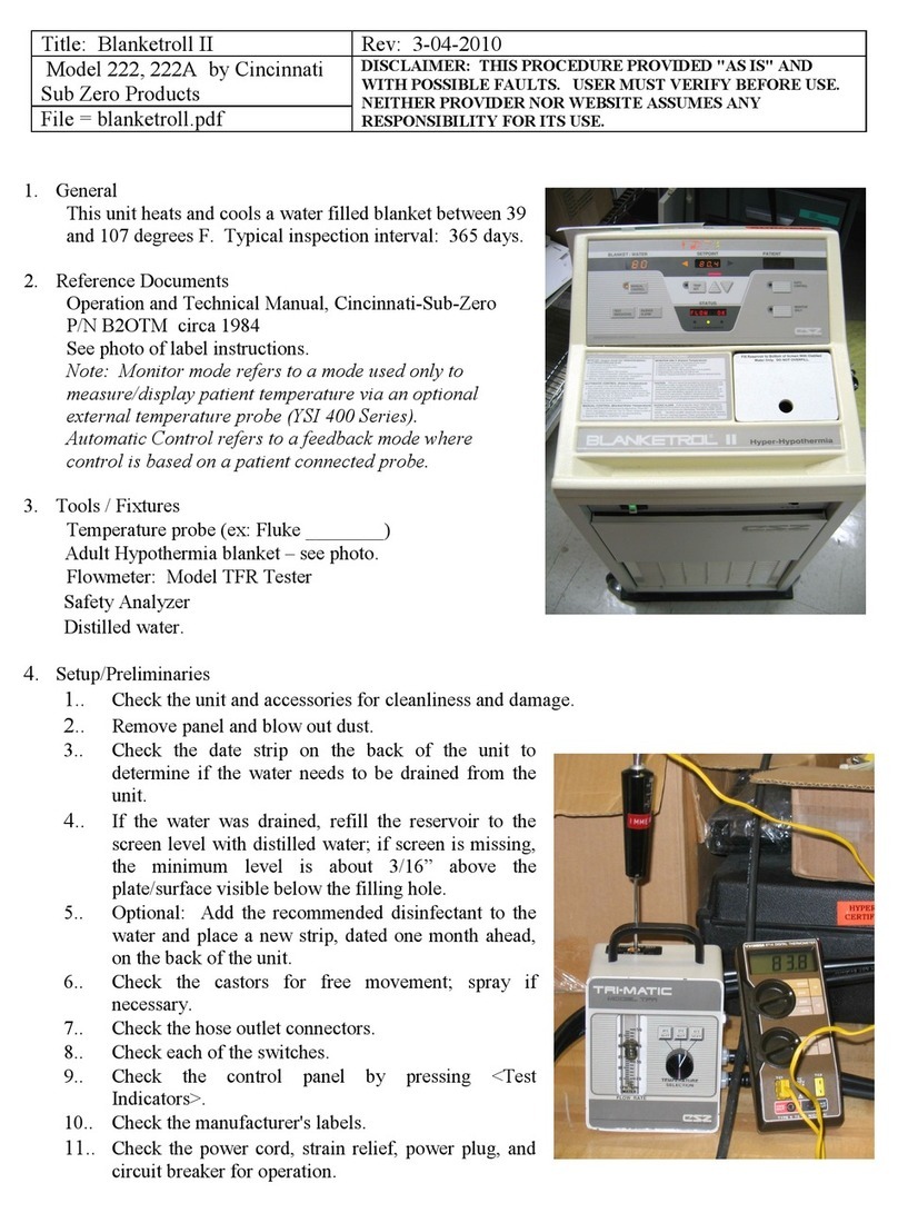 Cincinnati Blanketroll II operating instructions
