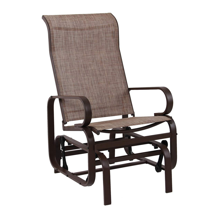 PHI VILLA SINGLE GLIDER CHAIR Installation instructions