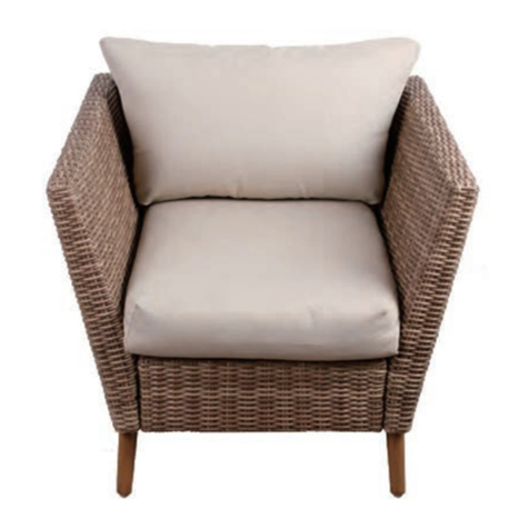 PHI VILLA SINGLE SOFA CONVERSATION SET Installation instructions