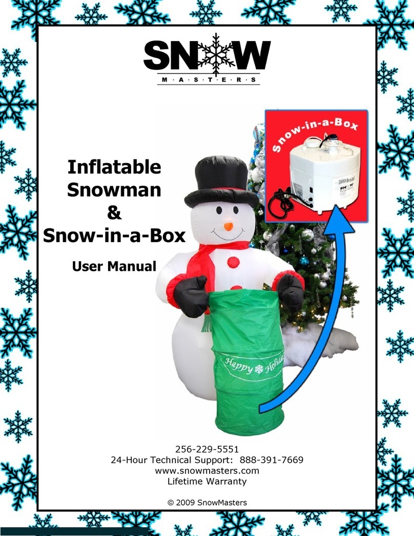 Snow Masters Inflatable Snowman User manual