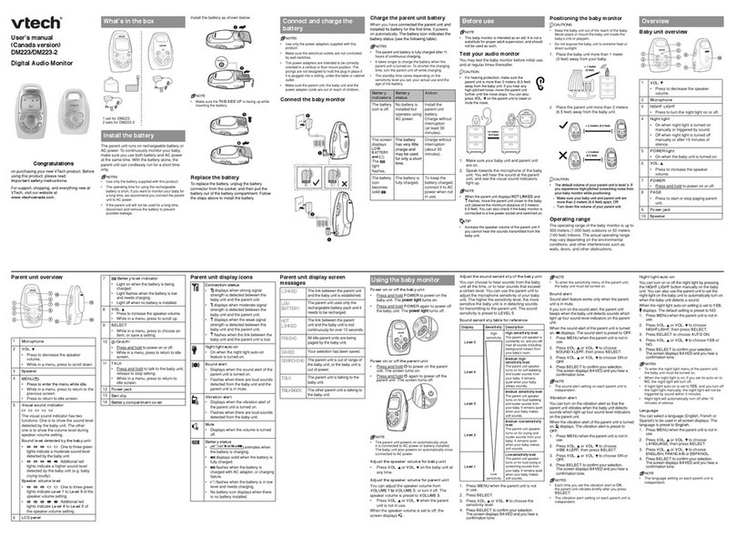 V-tech DM223 User manual V-tech DM223 User manual