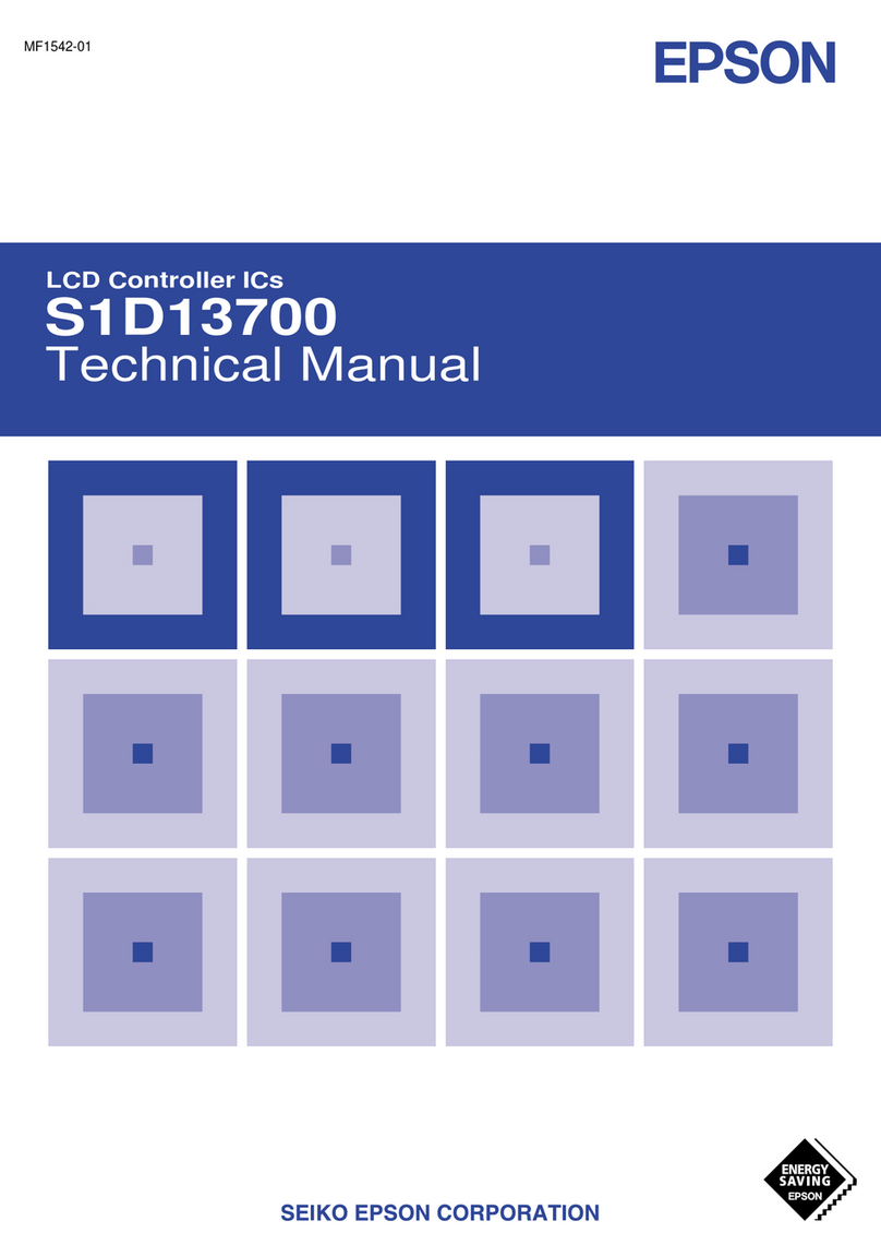 Epson S1D13700 User's & technical manual
