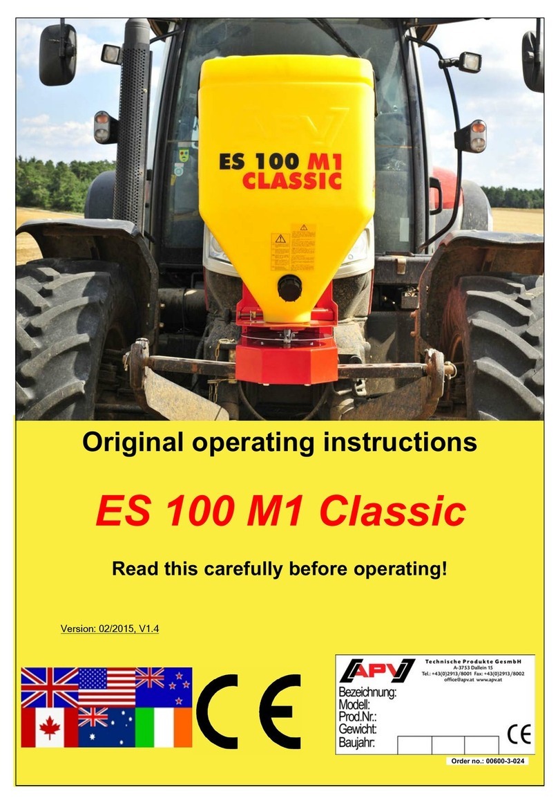 APV ES 100 M1 Classic User manual