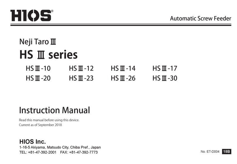 HIOS Neji Taro III HS III-10 instruction manual