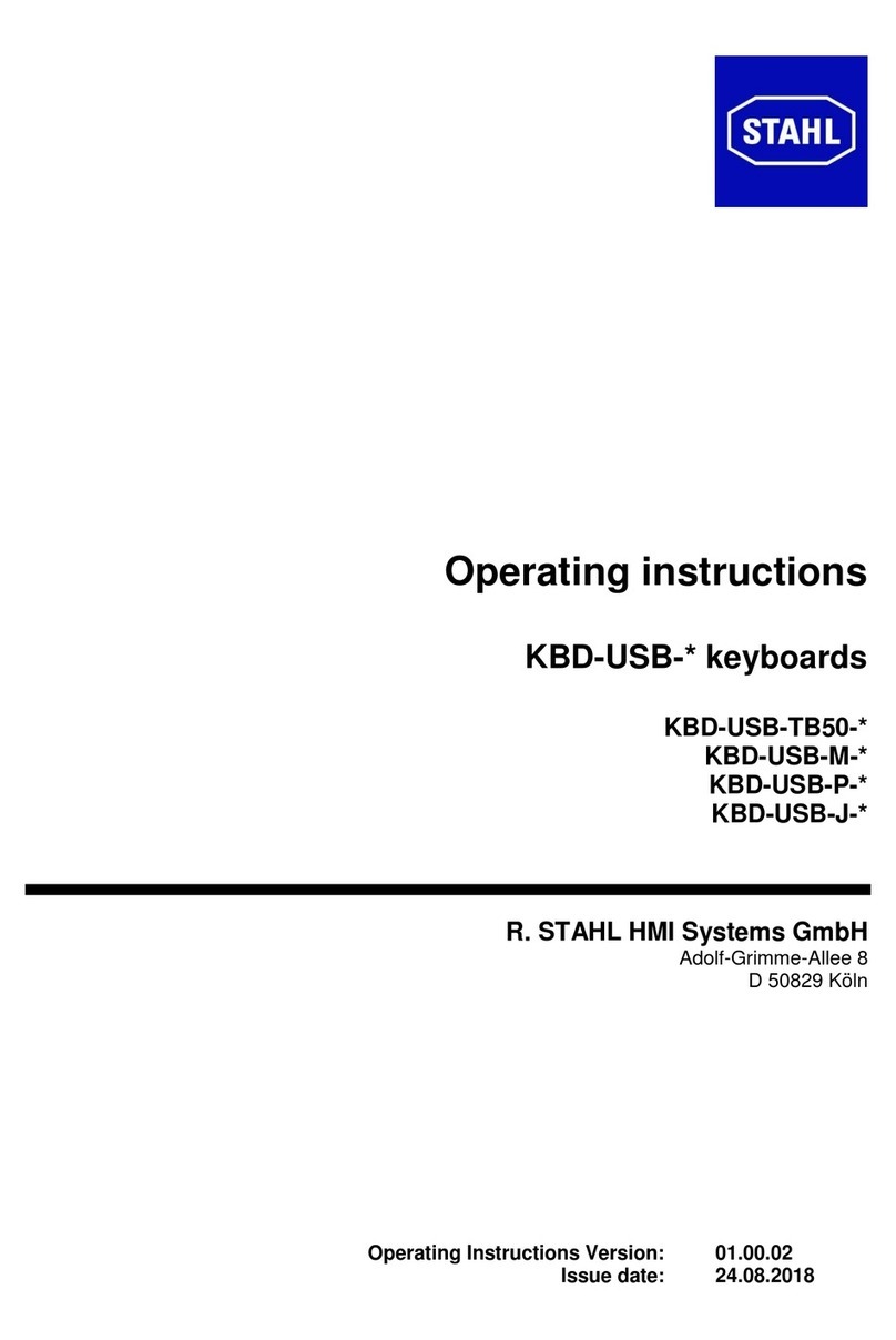 Stahl KBD-USB-TB50 Series User manual