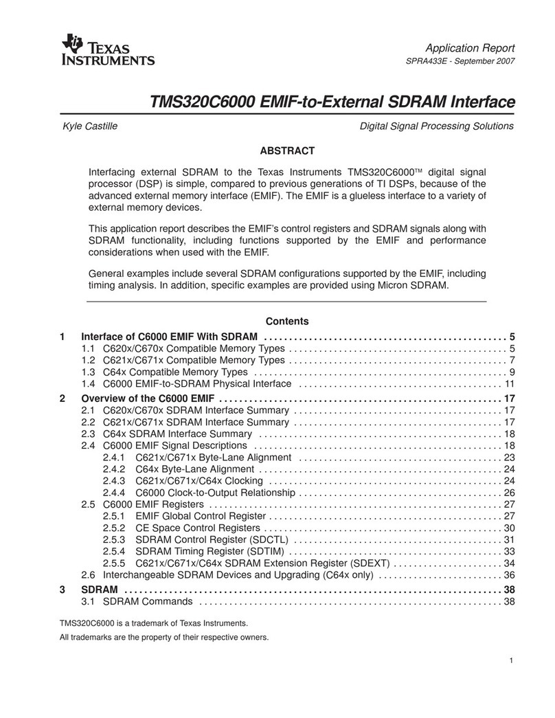 Texas Instruments TMS320C6000 DSP User manual