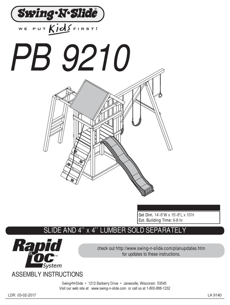 Swing-N-Slide PB 9210 Installation guide