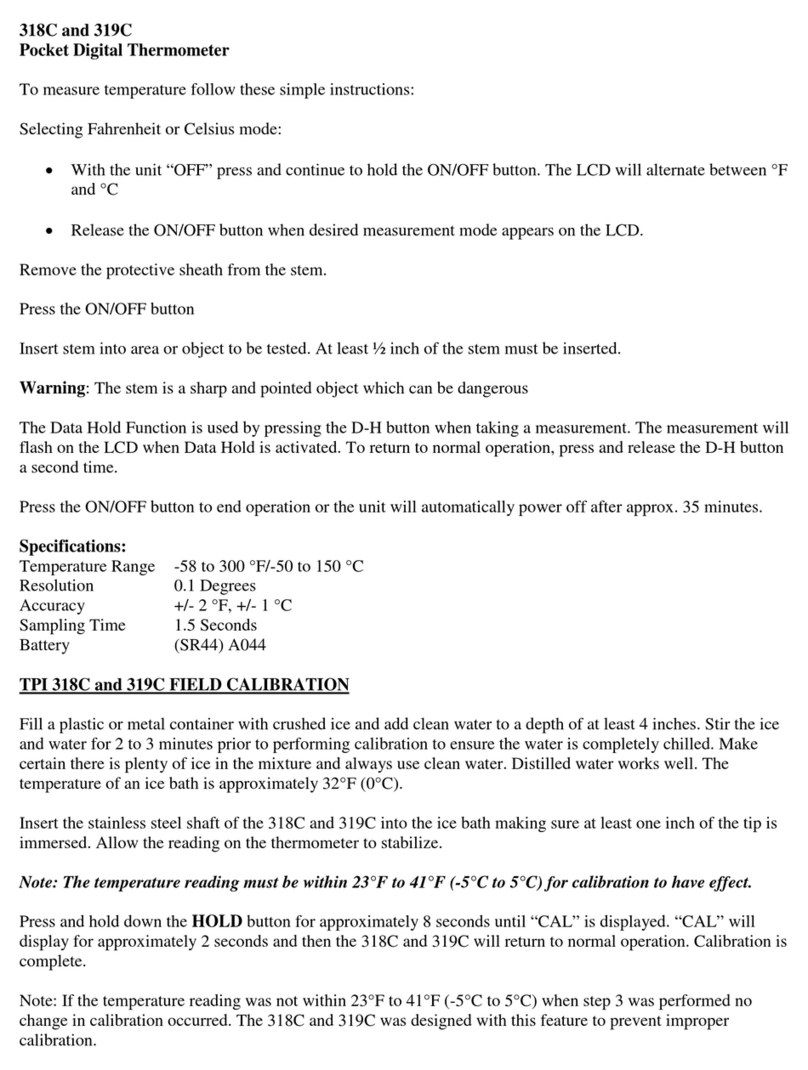 Test Products International 318C instructions