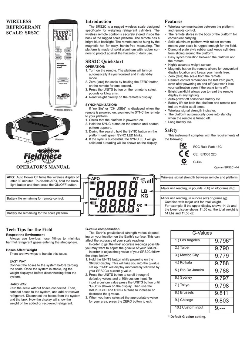 Fieldpiece SRS2C User manual