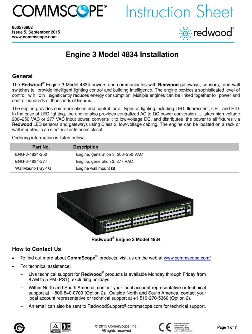 CommScope Engine 3 Model 4834 User manual
