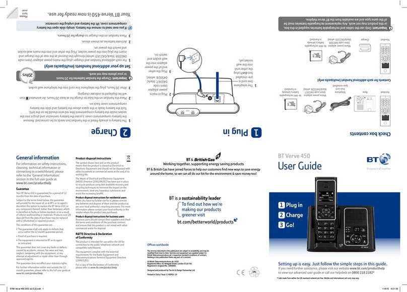 BT verve 450 user guide