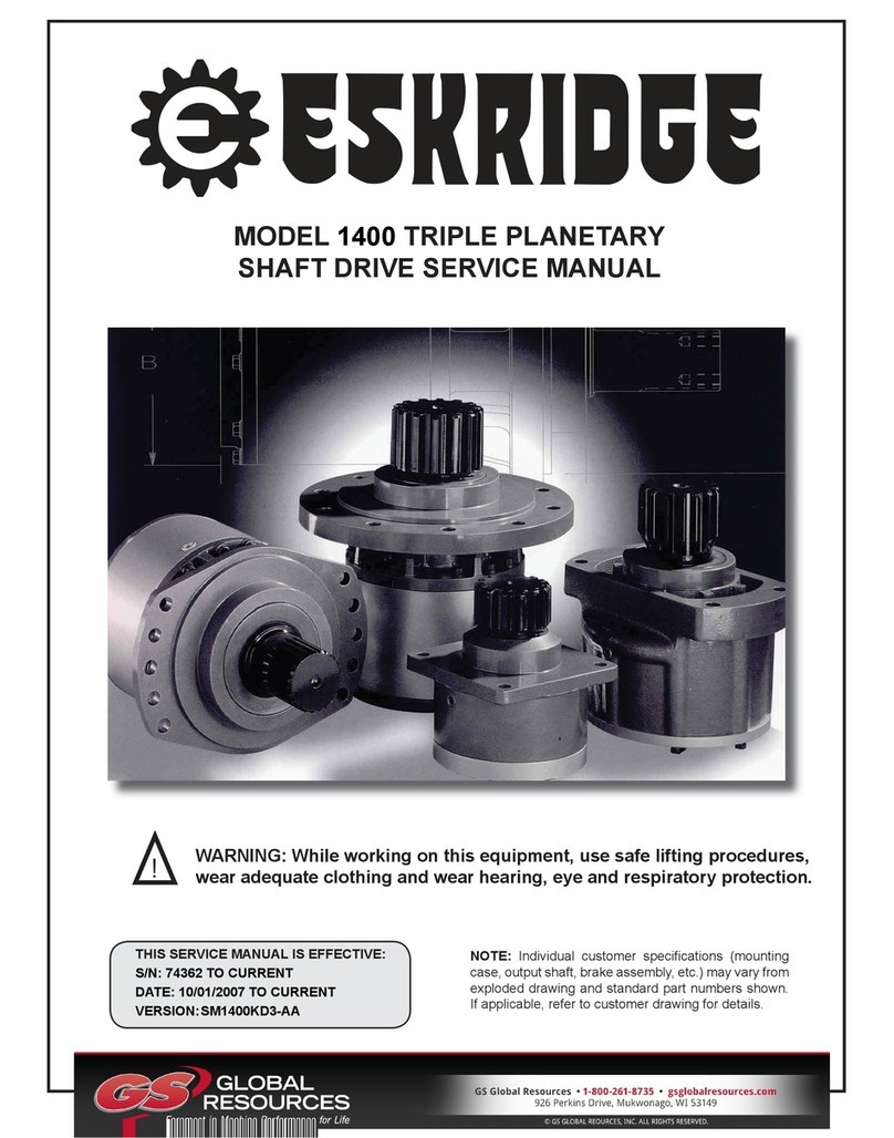 Eskridge 1400 User manual