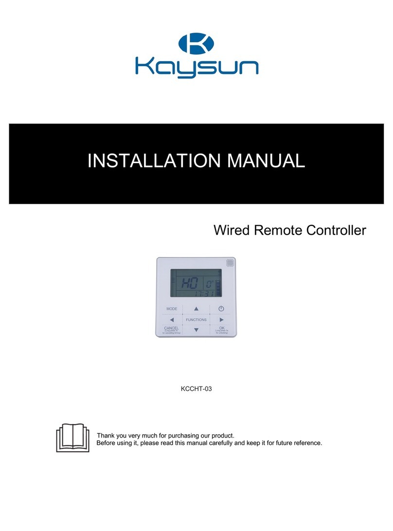 Kaysun KCCHT-03 Installation guides