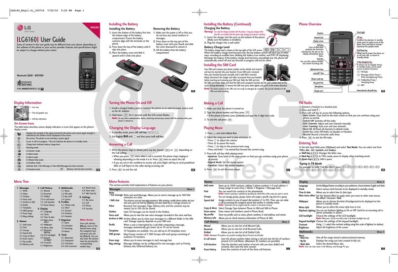 LG LG6160 User manual