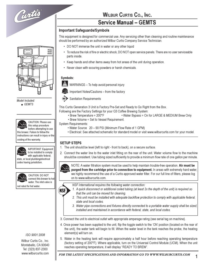 Curtis GEMTS User manual
