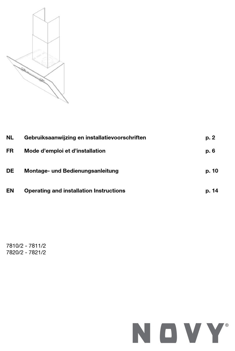 Novy 7811/2 Operating and installation instructions
