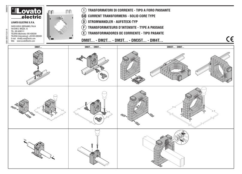 LOVATO ELECTRIC DM0T 0060 manual