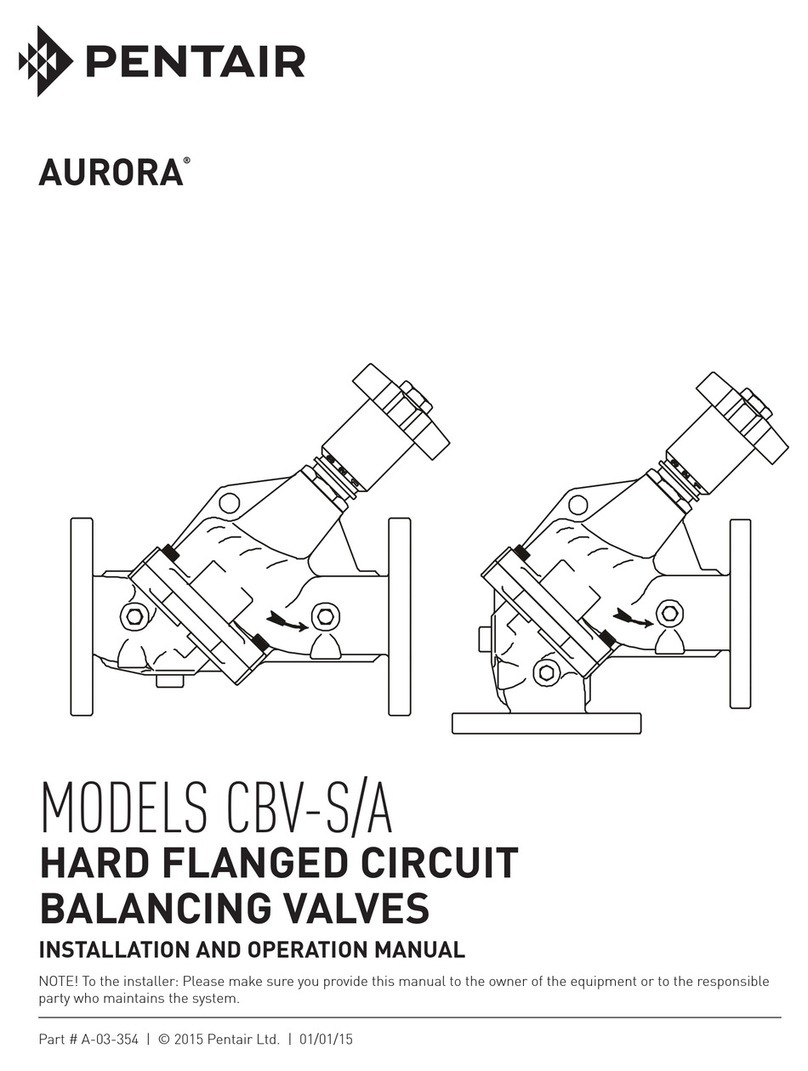 Pentair Aurora CBV-S User manual