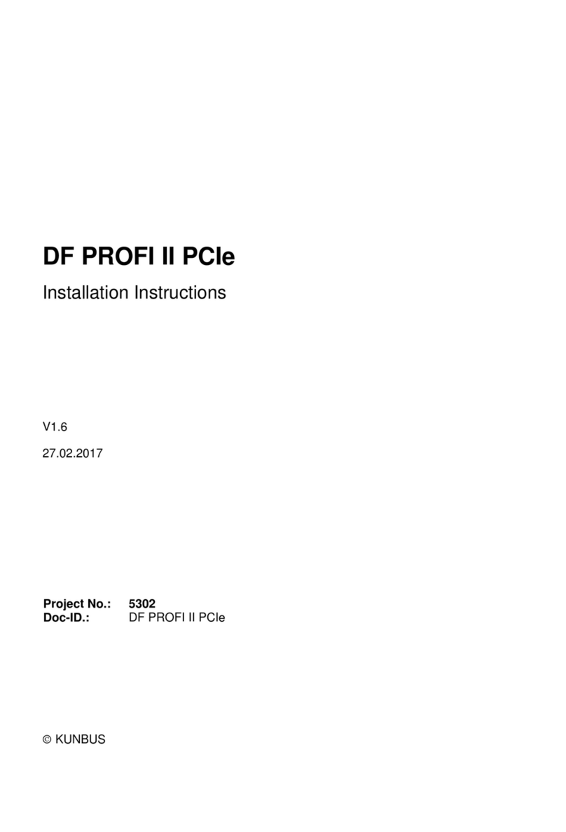 Kunbus DF PROFI II PCIe installation instructions
