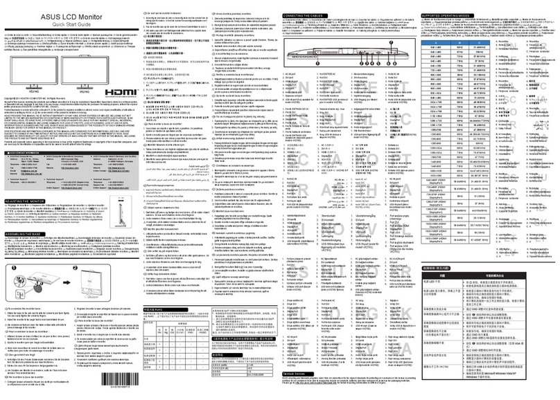 Asus VE278Q Series User manual Asus VE278Q Series User manual