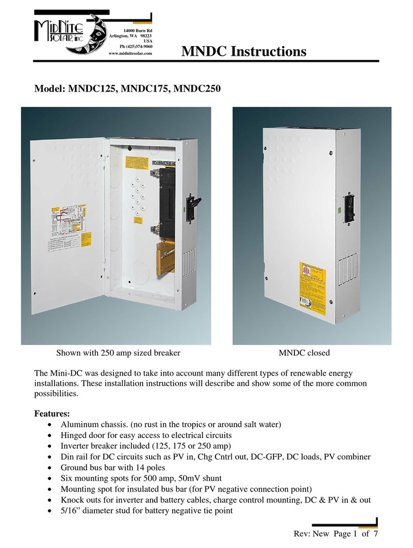 MidNite Solar MNDC125 Instructions for use