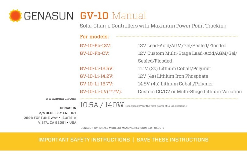 Genasun GV-10 User manual