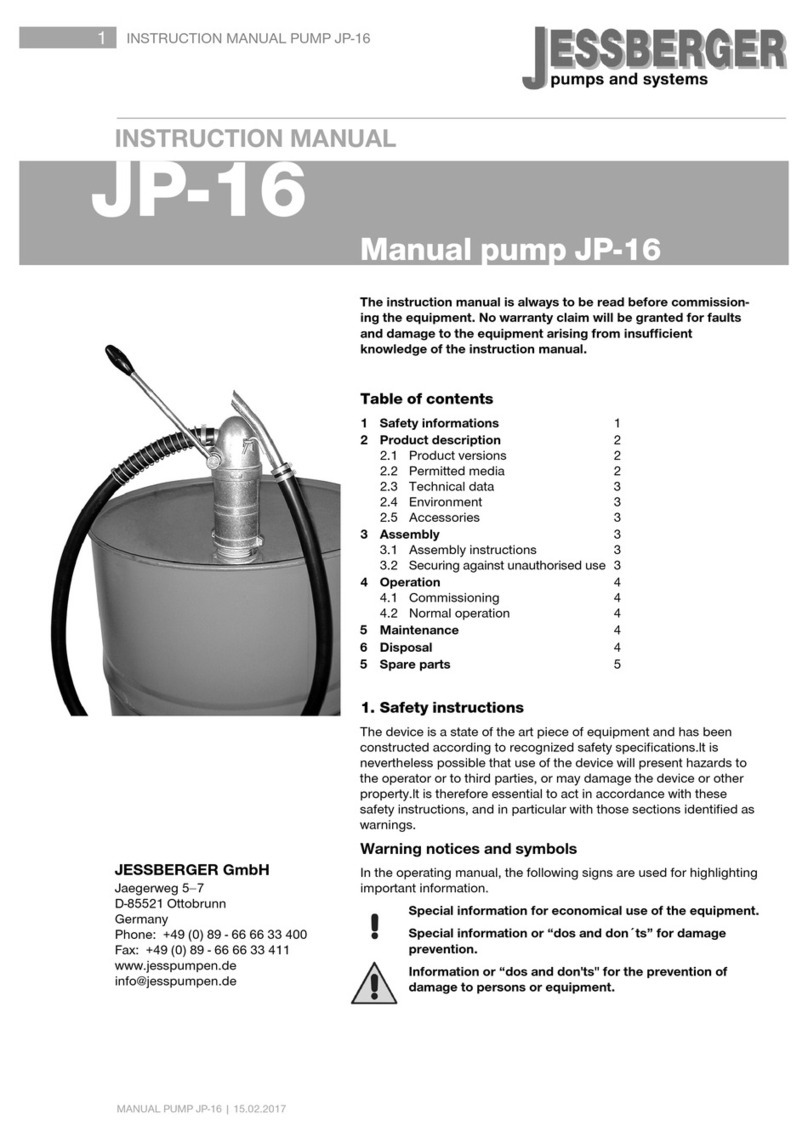 Jessberger JP-16 instruction manual