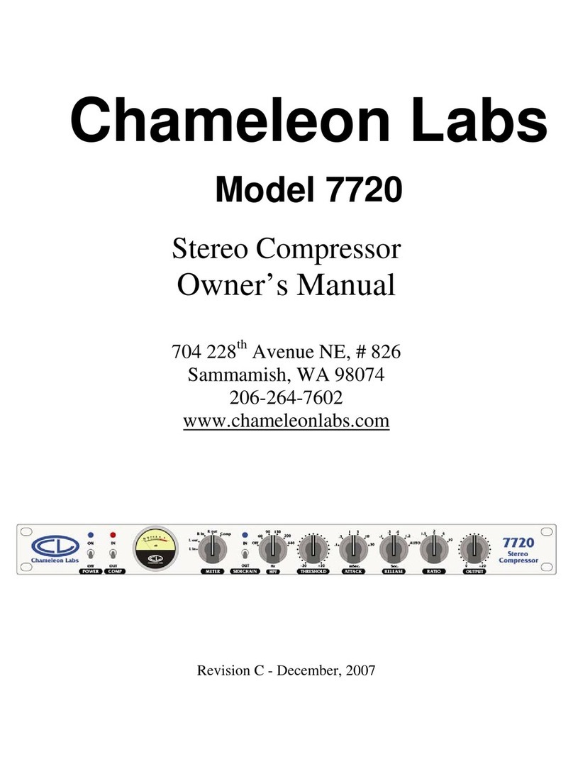 Chameleon Labs 7720 owner's manual