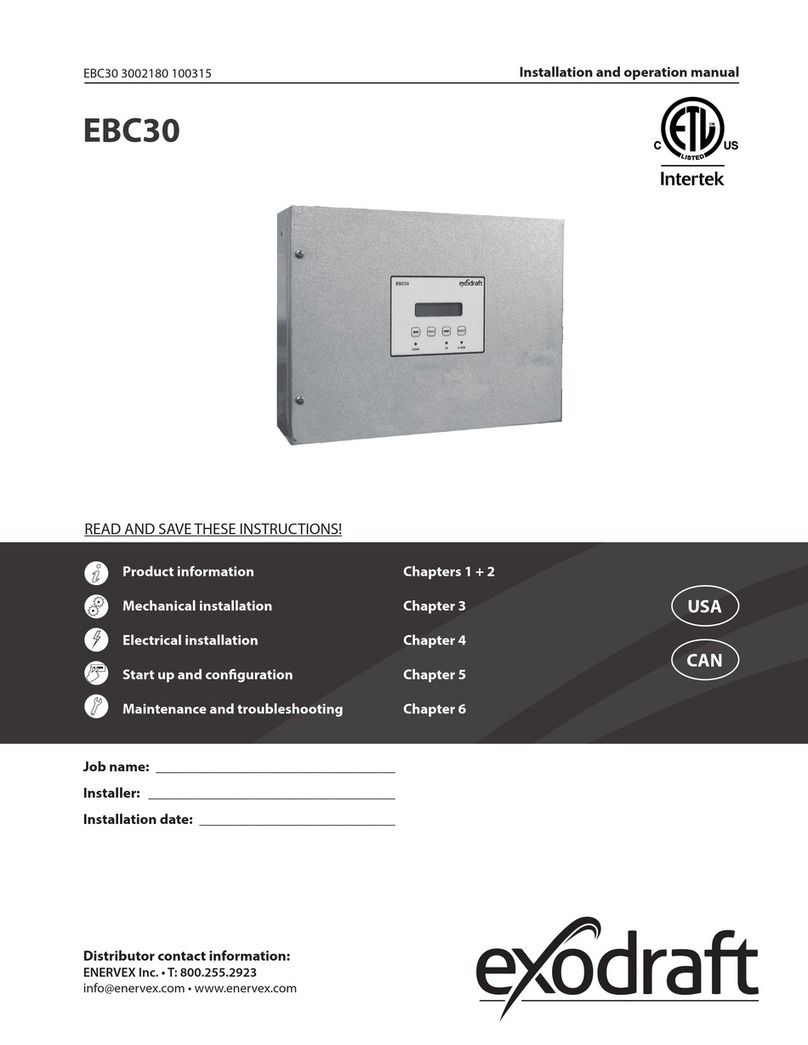 Exodraft EBC30 Installation and operation manual