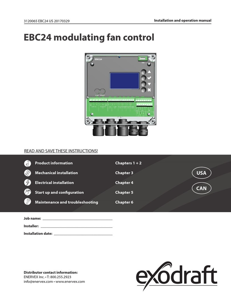 Exodraft EBC24 Series Installation and operation manual