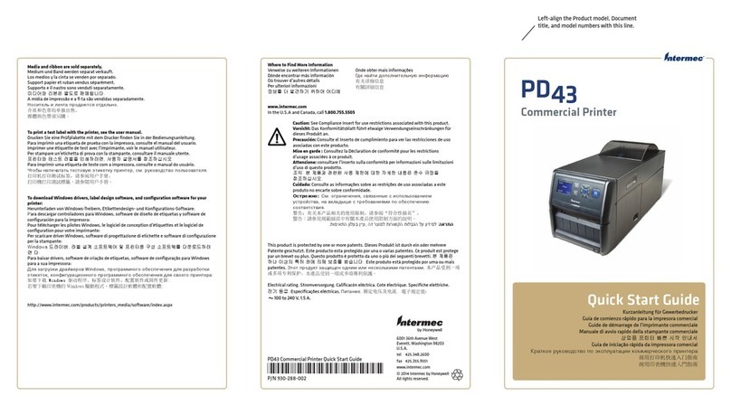 Intermec PD43 User manual