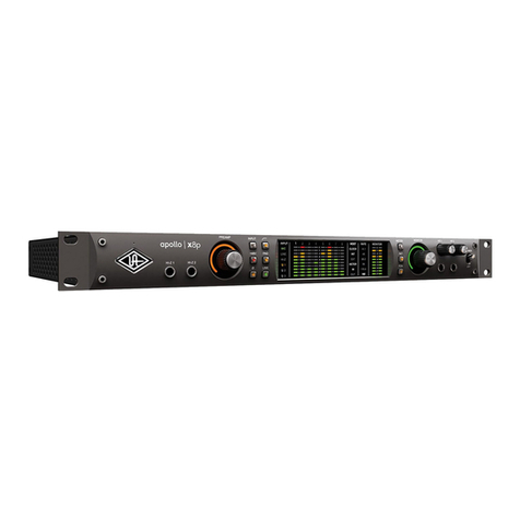 Universal Audio Apollo x8p Hardware manual