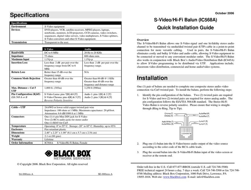 Black Box IC568A installation guide